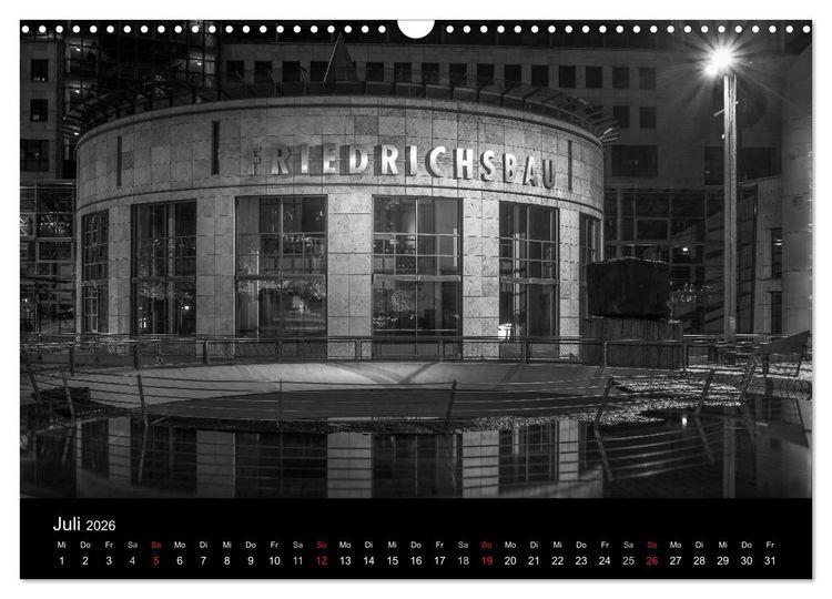 Produktbild: Stuttgart bei Nacht (Wandkalender 2026 DIN A3 quer), CALVENDO Monatskalender