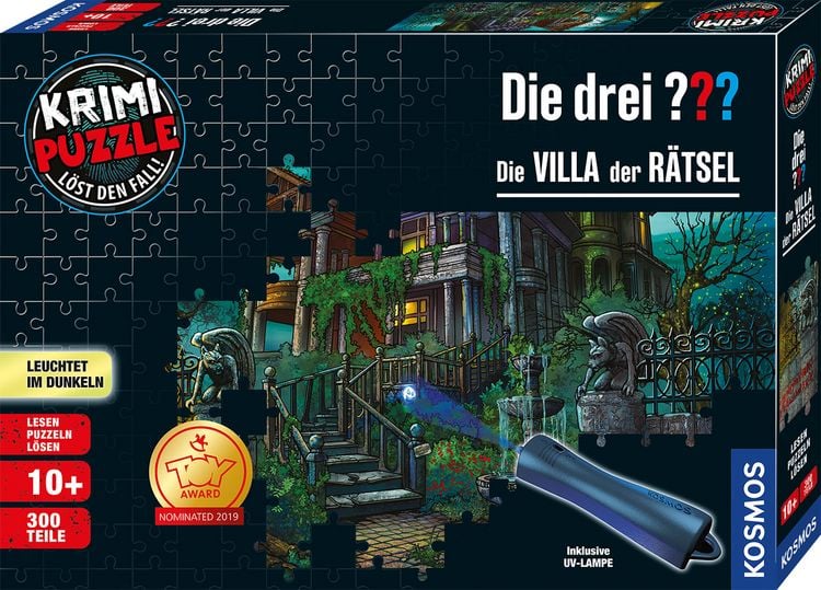 Produktbild: Krimipuzzle Die drei ??? Die Villa der R&auml;tsel