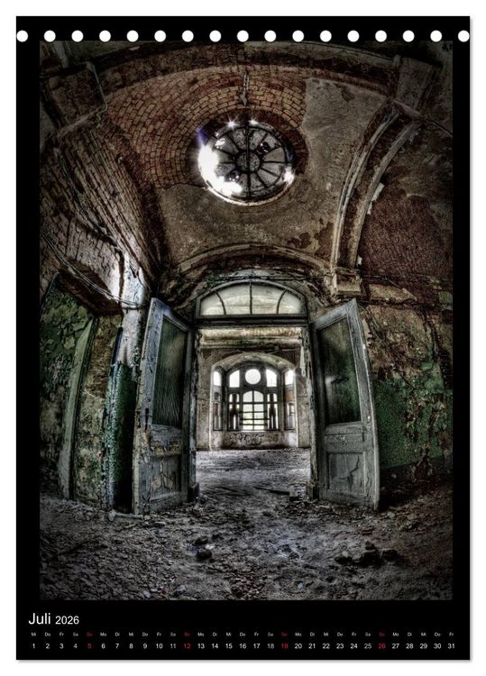 Produktbild: Lost Places Vergessene Orte (Tischkalender 2026 DIN A5 hoch), CALVENDO Monatskalender