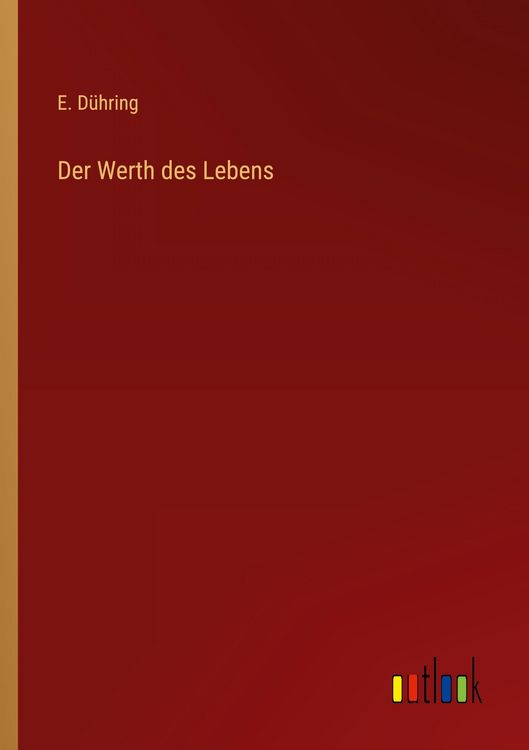 Produktbild: Der Werth des Lebens