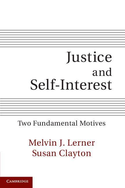 Produktbild: Justice and Self-Interest