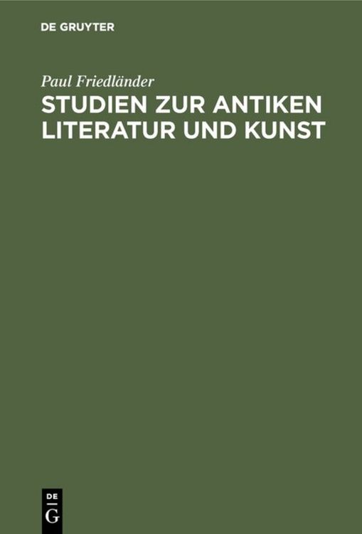 Produktbild: Studien zur antiken Literatur und Kunst