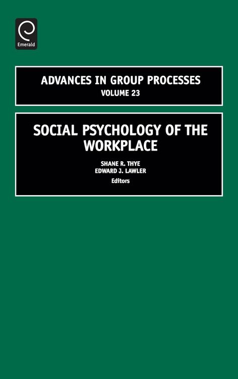 Produktbild: Social Psychology of the Workplace