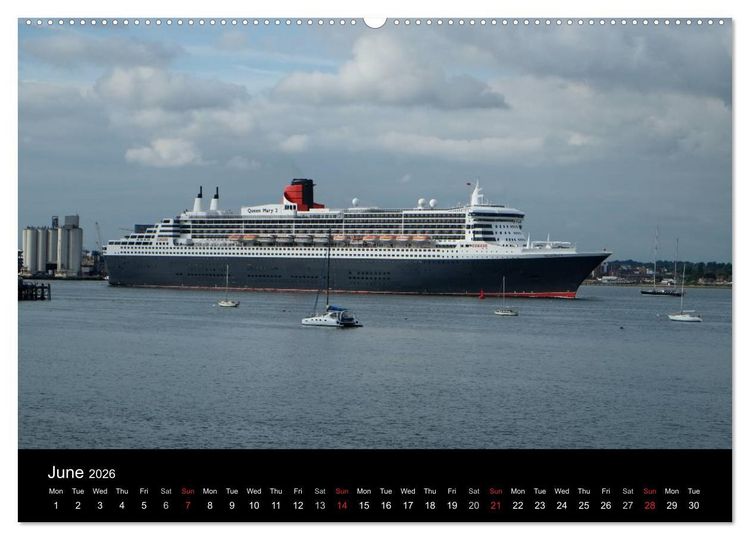 Produktbild: Cruise Southampton (High Quality Premium Wall Calendar 2026 DIN A2 landscape),CALVENDO 12 Month Wall Calendar