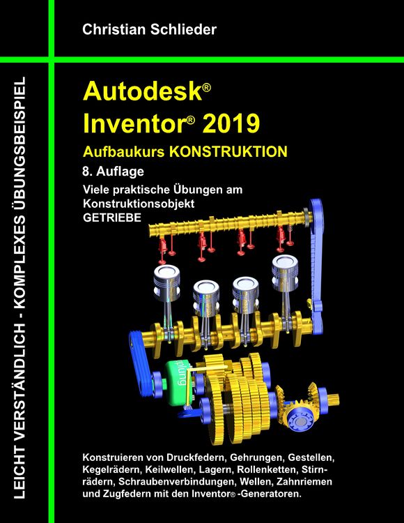 Produktbild: Autodesk Inventor 2019 - Aufbaukurs Konstruktion