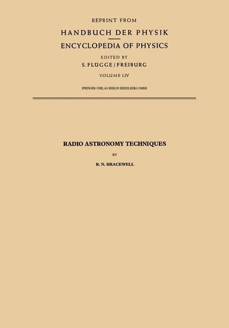 Produktbild: Radio Astronomy Techniques