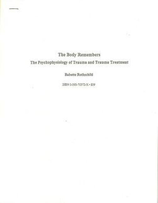 Produktbild: The Body Remembers
