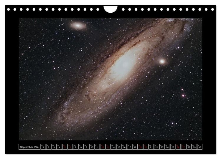 Produktbild: Astro-Kalender - Deep Sky und Landschaften (Wandkalender 2026 DIN A4 quer), CALVENDO Monatskalender