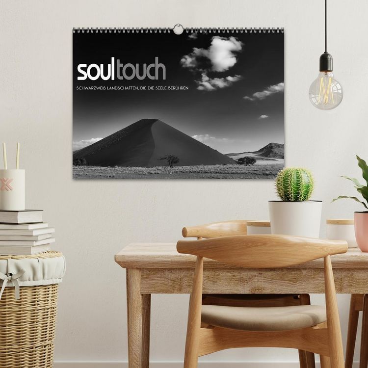 Produktbild: Soultouch - Schwarzwei&szlig; Landschaften, die die Seele ber&uuml;hren (Wandkalender 2026 DIN A3 quer), CALVENDO Monatskalender