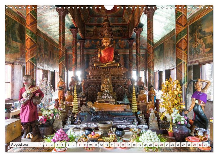 Produktbild: Asiens Tempel (Wandkalender 2026 DIN A3 quer), CALVENDO Monatskalender