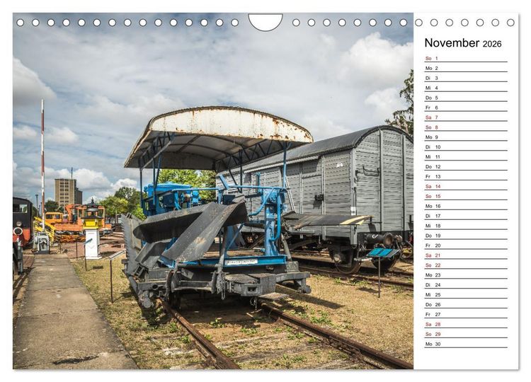Produktbild: Eisenbahn Museum Gramzow (Wandkalender 2026 DIN A4 quer), CALVENDO Monatskalender
