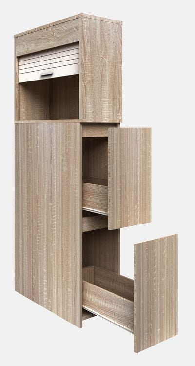Produktbild: Holz Badm&ouml;bel Nischenschrank Schublade Tasalo