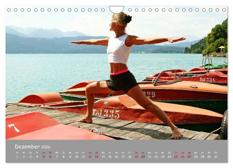 Produktbild: Yoga &ndash; Harmonie am Walchensee (Wandkalender 2026 DIN A4 quer), CALVENDO Monatskalender