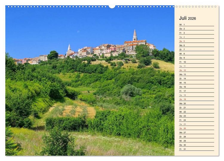 Produktbild: Istrien (hochwertiger Premium Wandkalender 2026 DIN A2 quer), Kunstdruck in Hochglanz