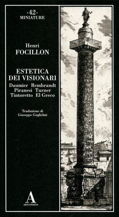 Produktbild: Estetica dei visionari: Daumier, Rembrandt, Piranesi, Turner, Tintoretto, El Greco