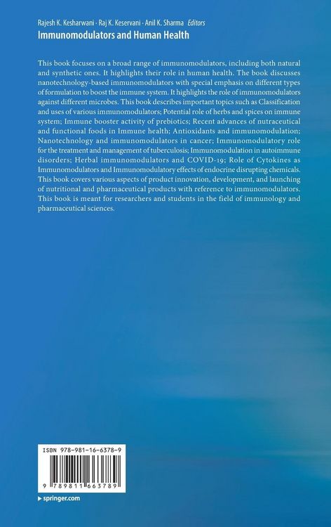 Produktbild: Immunomodulators and Human Health