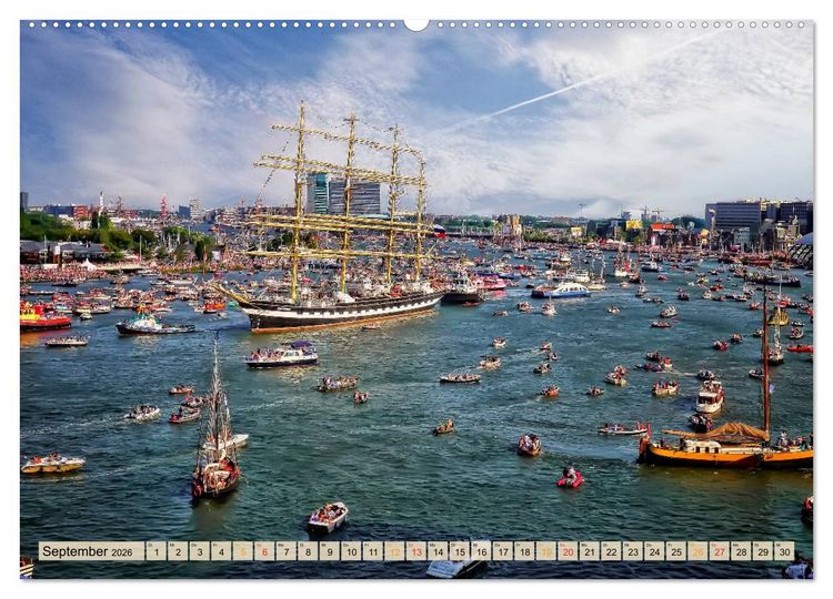 Produktbild: Maritime Welten (Wandkalender 2026 DIN A2 quer), CALVENDO Monatskalender