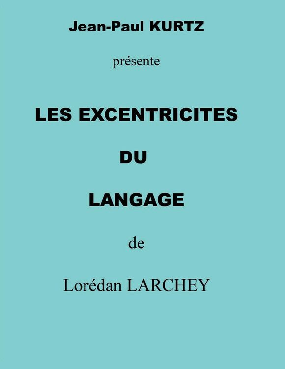 Produktbild: Les excentricit&eacute;s du langage