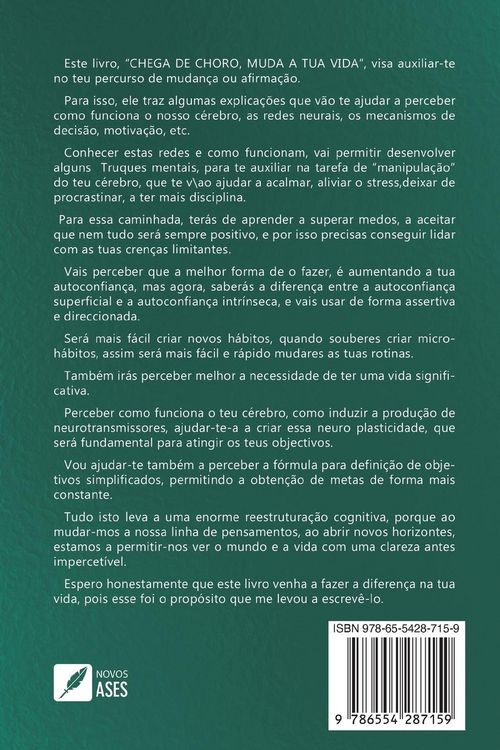 Produktbild: Chega de choro, muda a tua vida