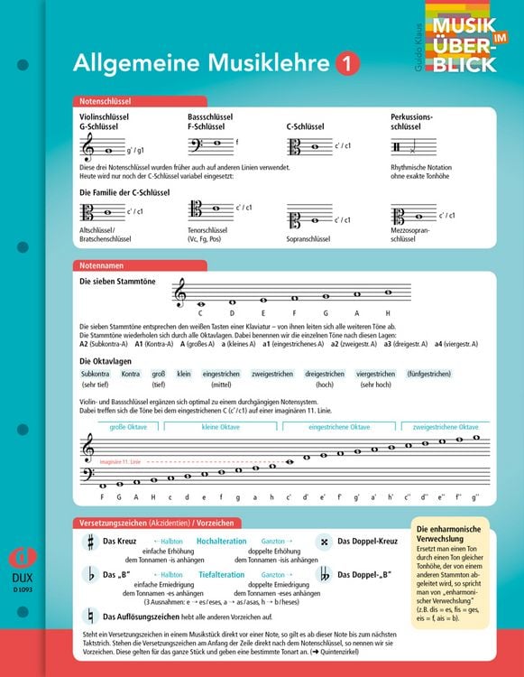 Produktbild: Allgemeine Musiklehre 1