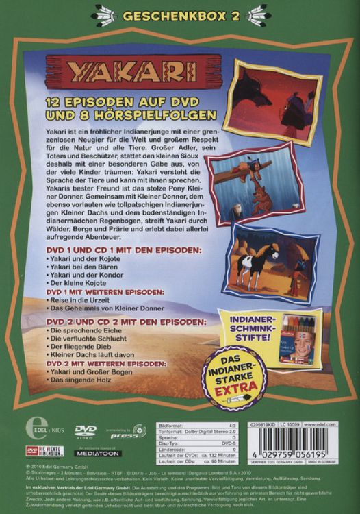 Produktbild: Yakari - Geschenkbox 2 [2 DVDs] (+ 2 CDs)
