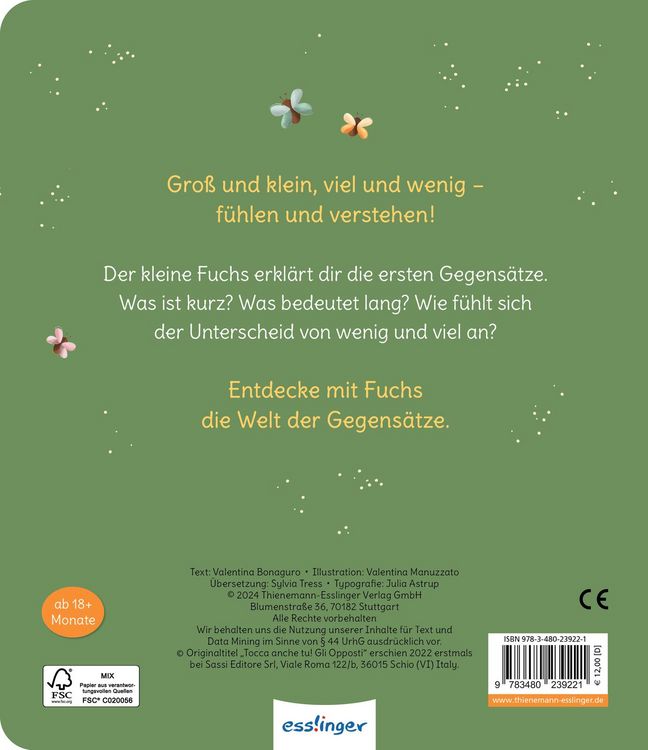 Produktbild: Schau und f&uuml;hl mal, kleiner Fuchs!