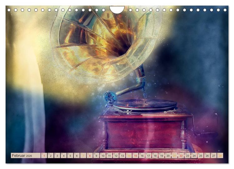 Produktbild: Grammophone - Zeitzeugen der Geschichte (Wandkalender 2026 DIN A4 quer), CALVENDO Monatskalender