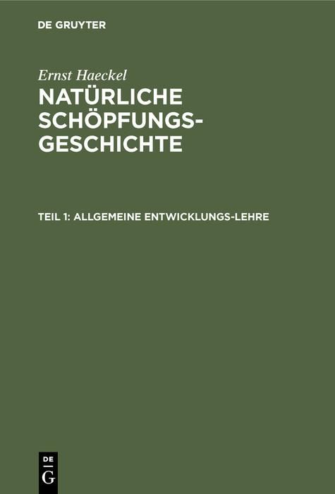 Produktbild: Allgemeine Entwicklungs-Lehre