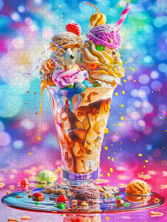 Produktbild: CALVENDO Puzzle Ein Motiv aus dem Kalender Leckeres Fast Food | 1000 Teile Lege-Gr&ouml;&szlig;e 64x48cm Foto-Puzzle f&uuml;r gl&uuml;ckliche Stunden