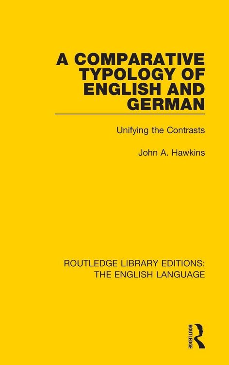 Produktbild: A Comparative Typology of English and German