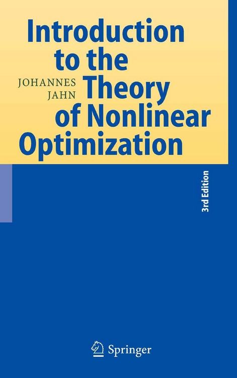 Produktbild: Introduction to the Theory of Nonlinear Optimization