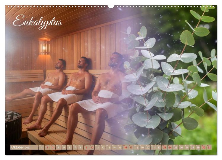 Produktbild: Sauna - Hitze, Duft, Genuss (Wandkalender 2027 DIN A2 quer), CALVENDO Monatskalender