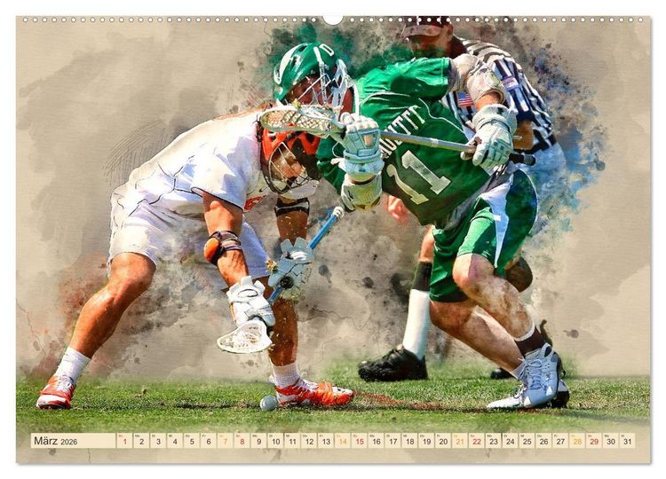 Produktbild: Ich liebe Lacrosse (hochwertiger Premium Wandkalender 2026 DIN A2 quer), Kunstdruck in Hochglanz