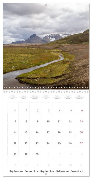Produktbild: Iceland - Colorful Mountains (Wall Calendar 2026 12 &times; 12 Inch) CALVENDO 12 Month Wall Calendar