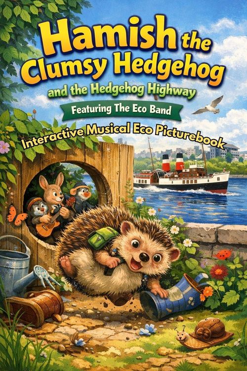 Produktbild: Hamish the Clumsy Hedgehog and the Hedgehog Highway: Interactive Musical Wildlife Adventure for Children: A Heartwarming Hedgehog Story About Friendsh