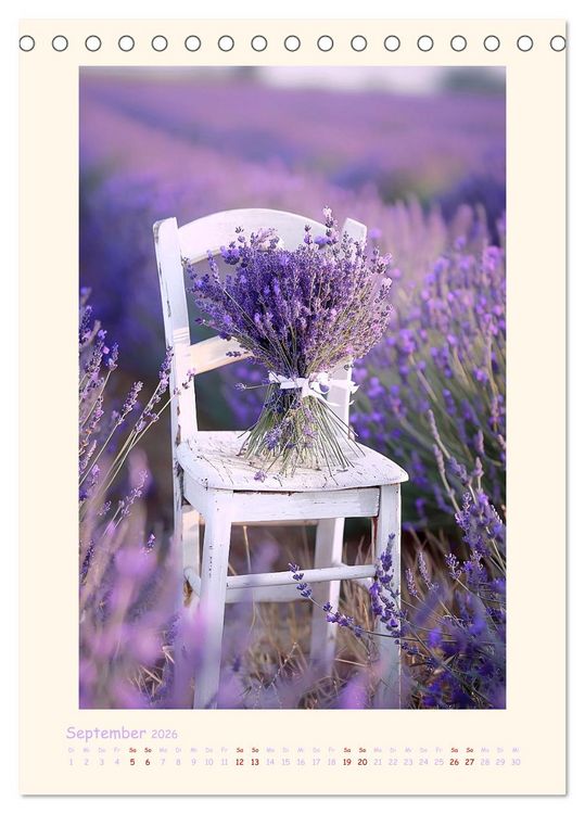 Produktbild: Lavendel (Tischkalender 2026 DIN A5 hoch), CALVENDO Monatskalender