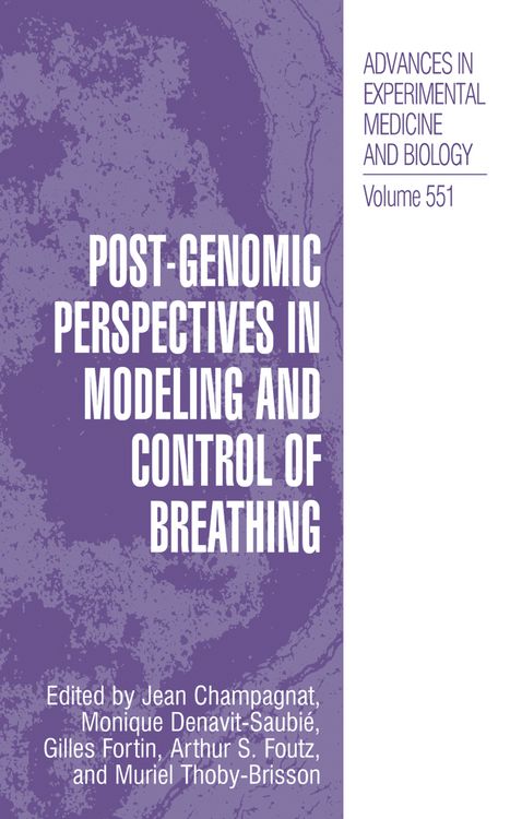 Produktbild: Post-Genomic Perspectives in Modeling and Control of Breathing