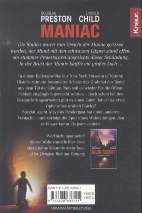 Maniac - Fluch der Vergangenheit / Pendergast Bd.7