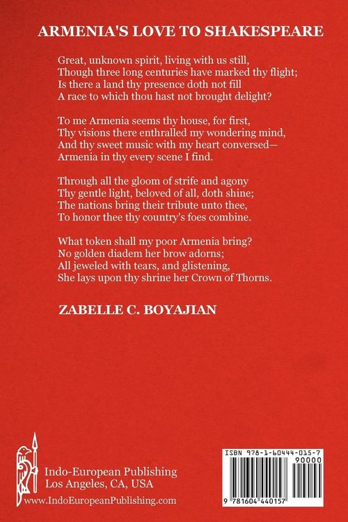 Produktbild: An Anthology of Legends and Poems of Armenia