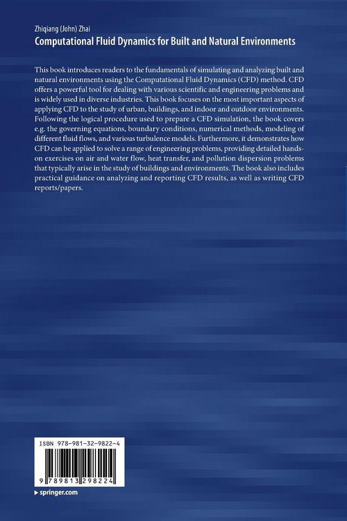 Produktbild: Computational Fluid Dynamics for Built and Natural Environments