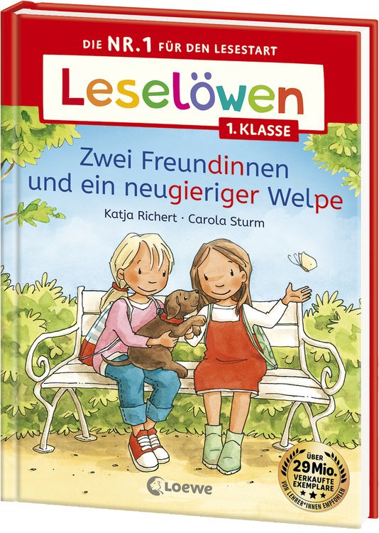Produktbild: Lesel&ouml;wen 1. Klasse - Zwei Freundinnen und ein neugieriger Welpe