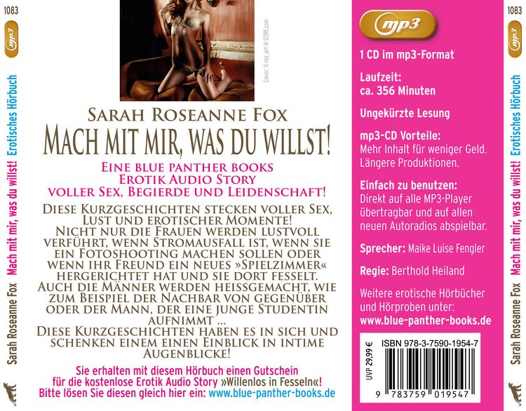 Produktbild: Mach mit mir, was du willst! 9 geile erotische Geschichten | Erotik Audio Story | Erotisches H&ouml;rbuch MP3CD