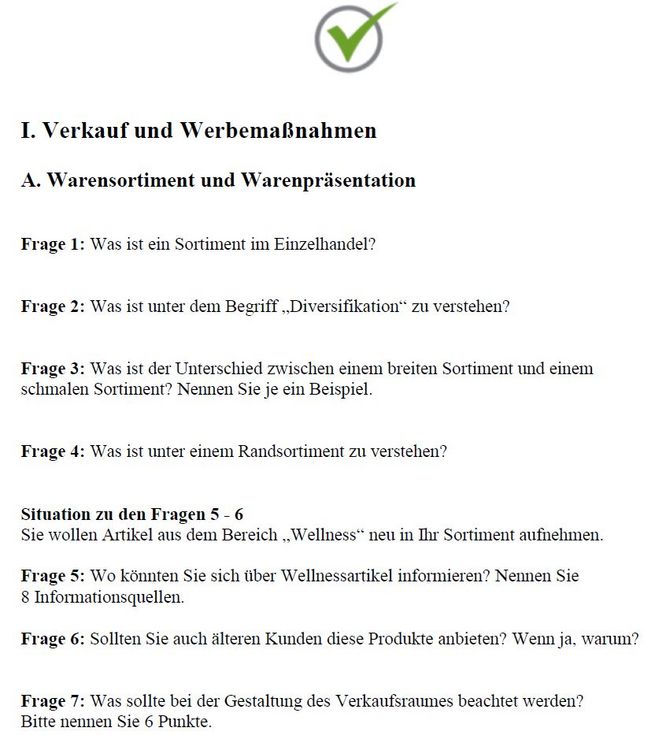 Produktbild: Top Pr&uuml;fung Verk&auml;uferin / Verk&auml;ufer - 300 Testfragen f&uuml;r die Abschlusspr&uuml;fung