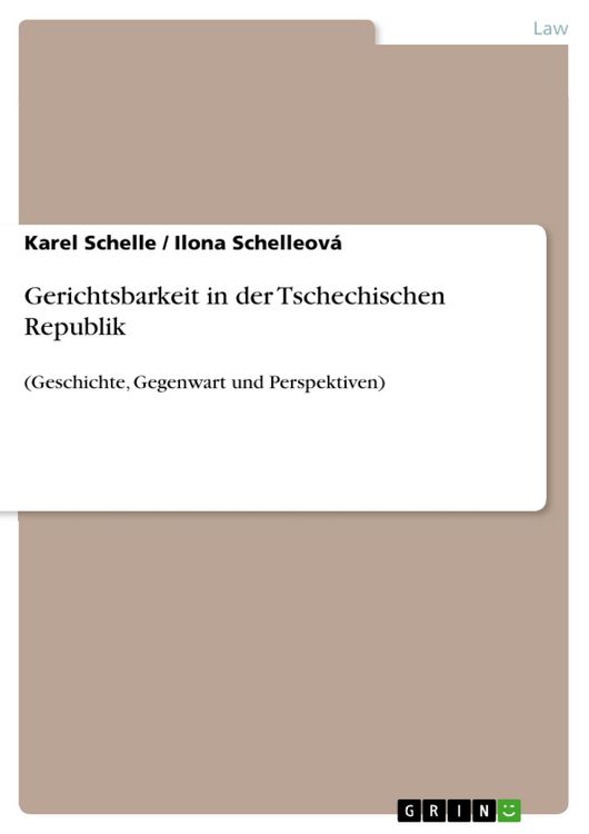 Produktbild: Gerichtsbarkeit in der Tschechischen Republik