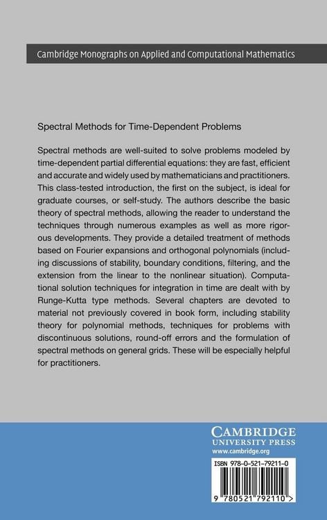 Produktbild: Spectral Methods for Time-Dependent Problems