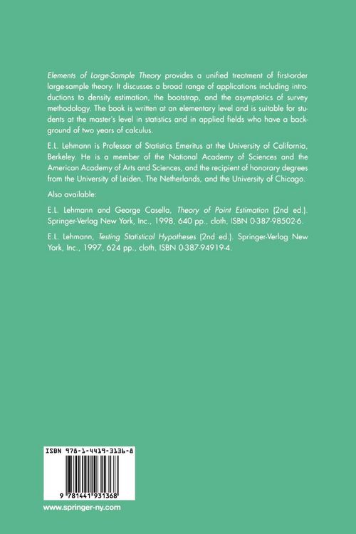 Produktbild: Elements of Large-Sample Theory