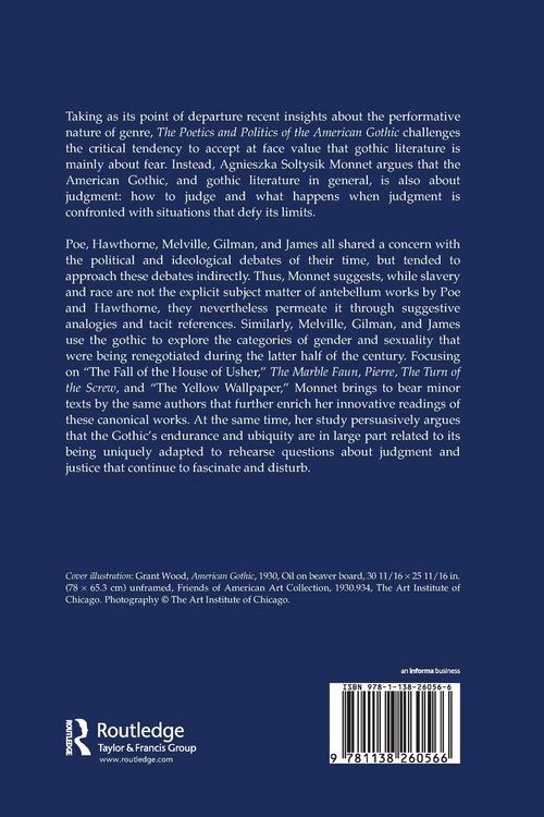 Produktbild: The Poetics and Politics of the American Gothic