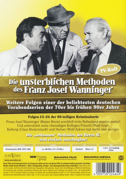 Produktbild: Die unsterblichen Methoden des Franz Josef Wanninger Box 5 - Folgen 13-24 [2 DVDs]