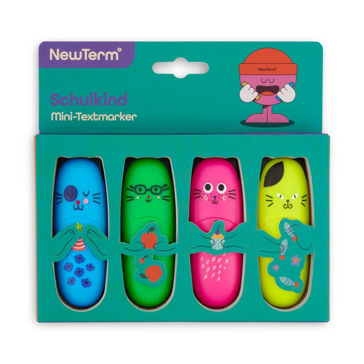 Produktbild: 4er Set Mini-Textmarker