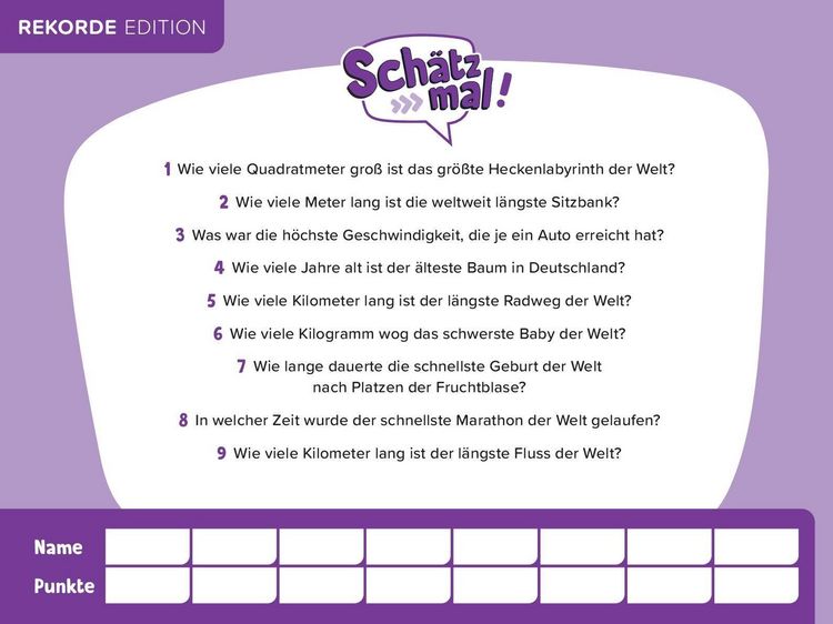 Produktbild: Sch&auml;tz mal! Rekorde Edition